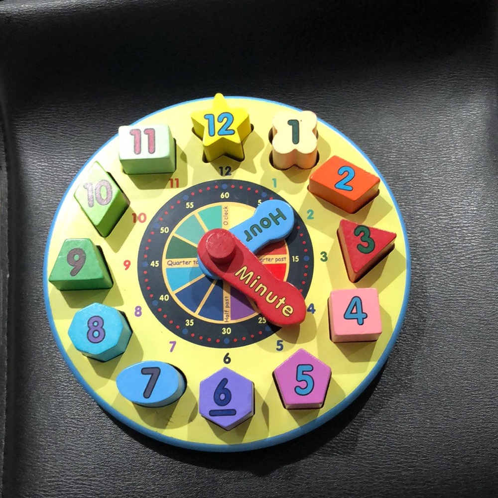 Shape Clock Puzzle Toy